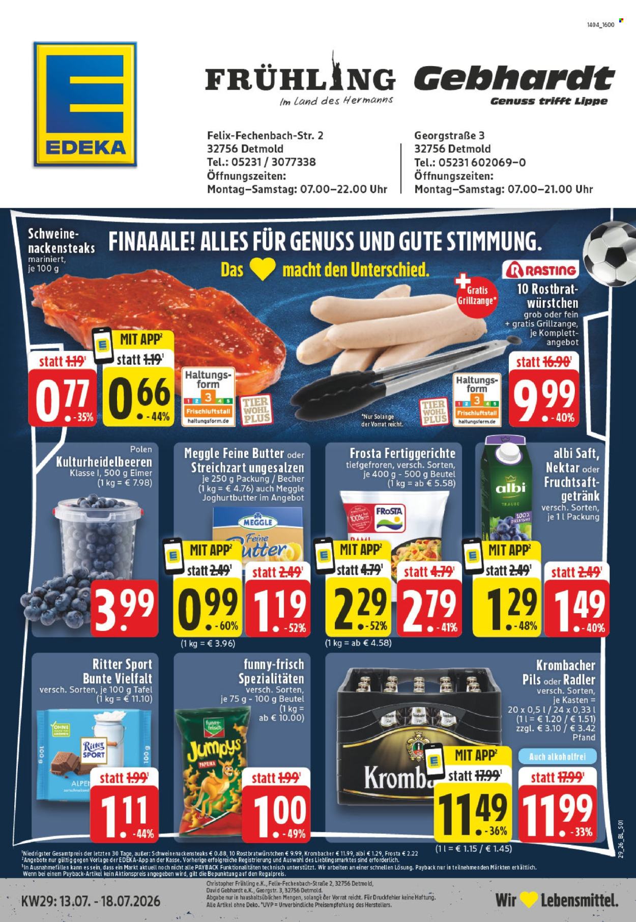 Edeka Prospekte  - 13.07.2026 - 18.07.2026. Seite 1
