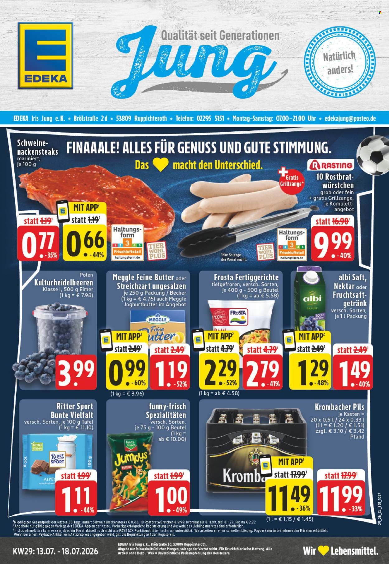 Edeka Prospekte  - 13.07.2026 - 18.07.2026. Seite 1