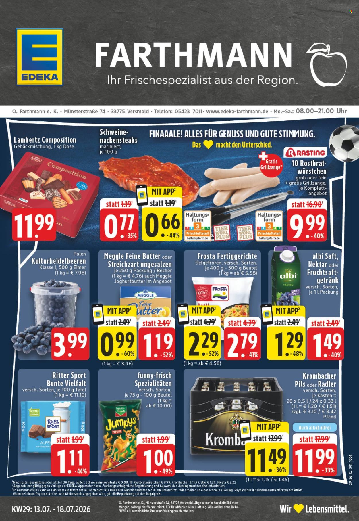 Edeka Prospekte  - 13.07.2026 - 18.07.2026. Seite 1