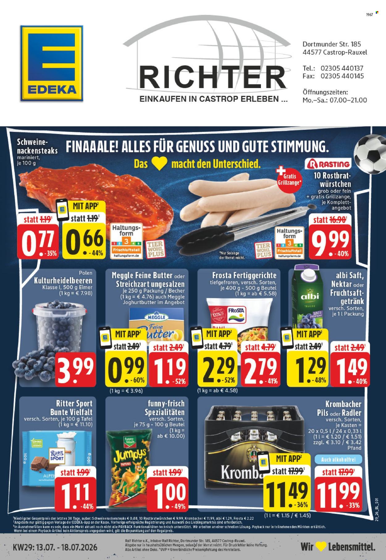 Edeka Prospekte  - 13.07.2026 - 18.07.2026. Seite 1