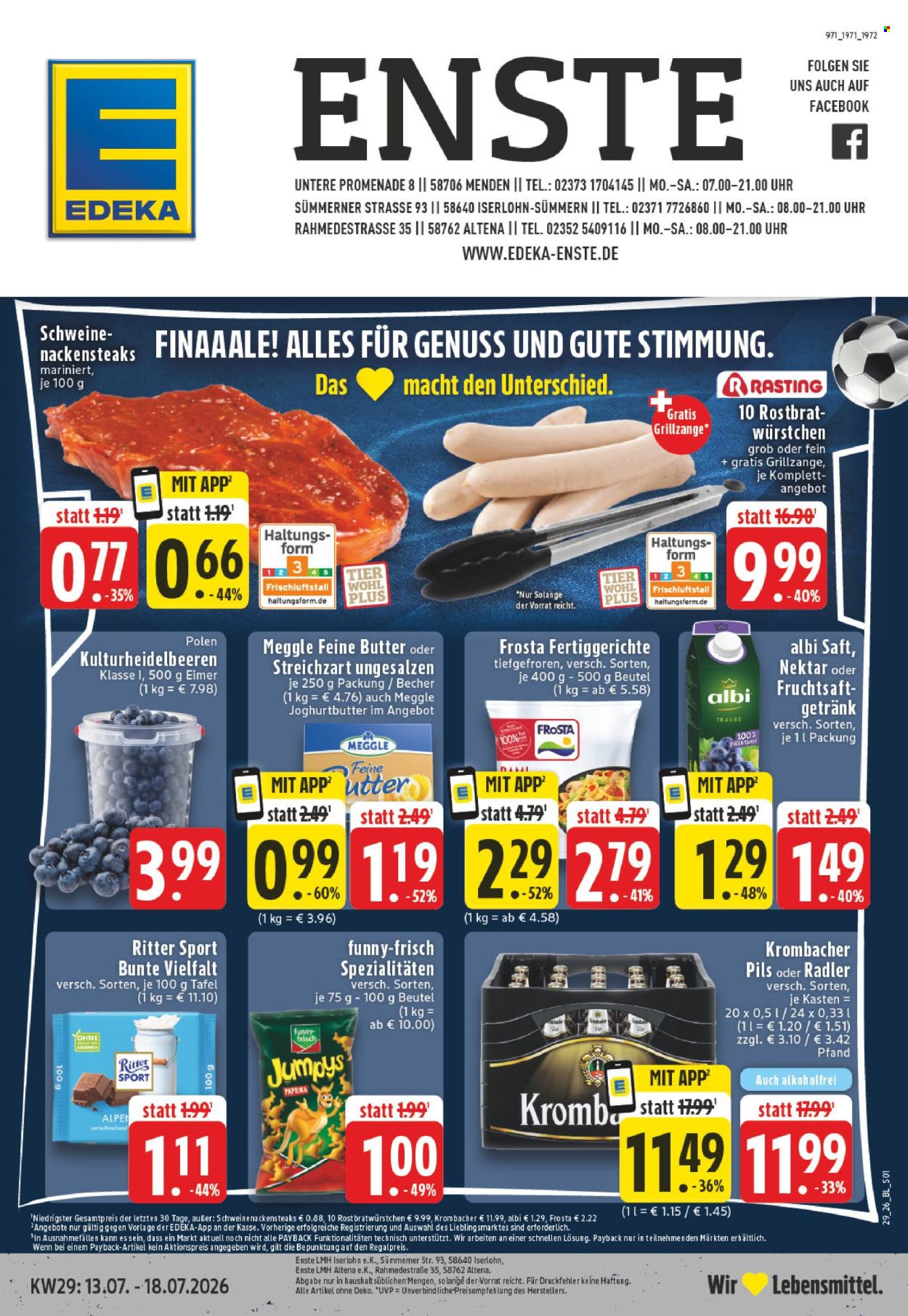 Edeka Prospekte  - 13.07.2026 - 18.07.2026. Seite 1