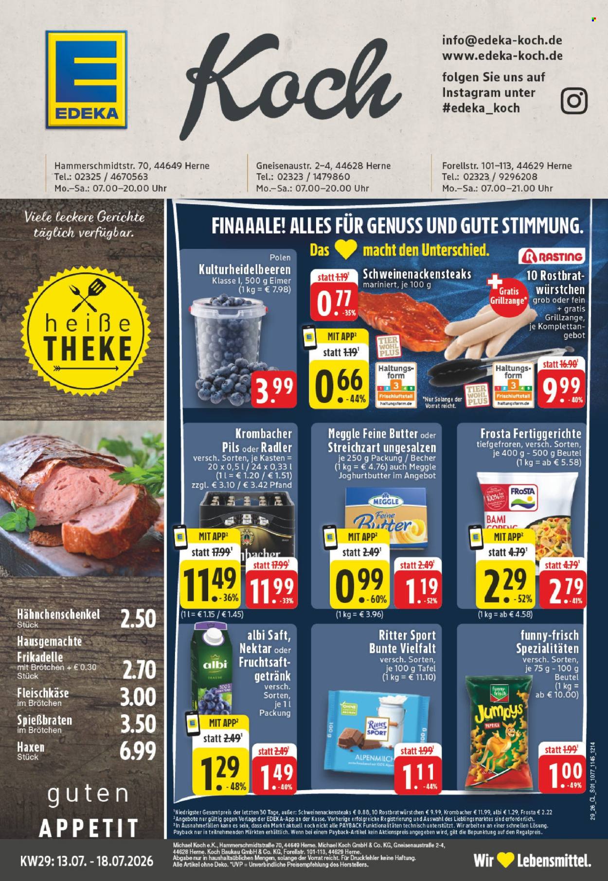 Edeka Prospekte  - 13.07.2026 - 18.07.2026. Seite 1