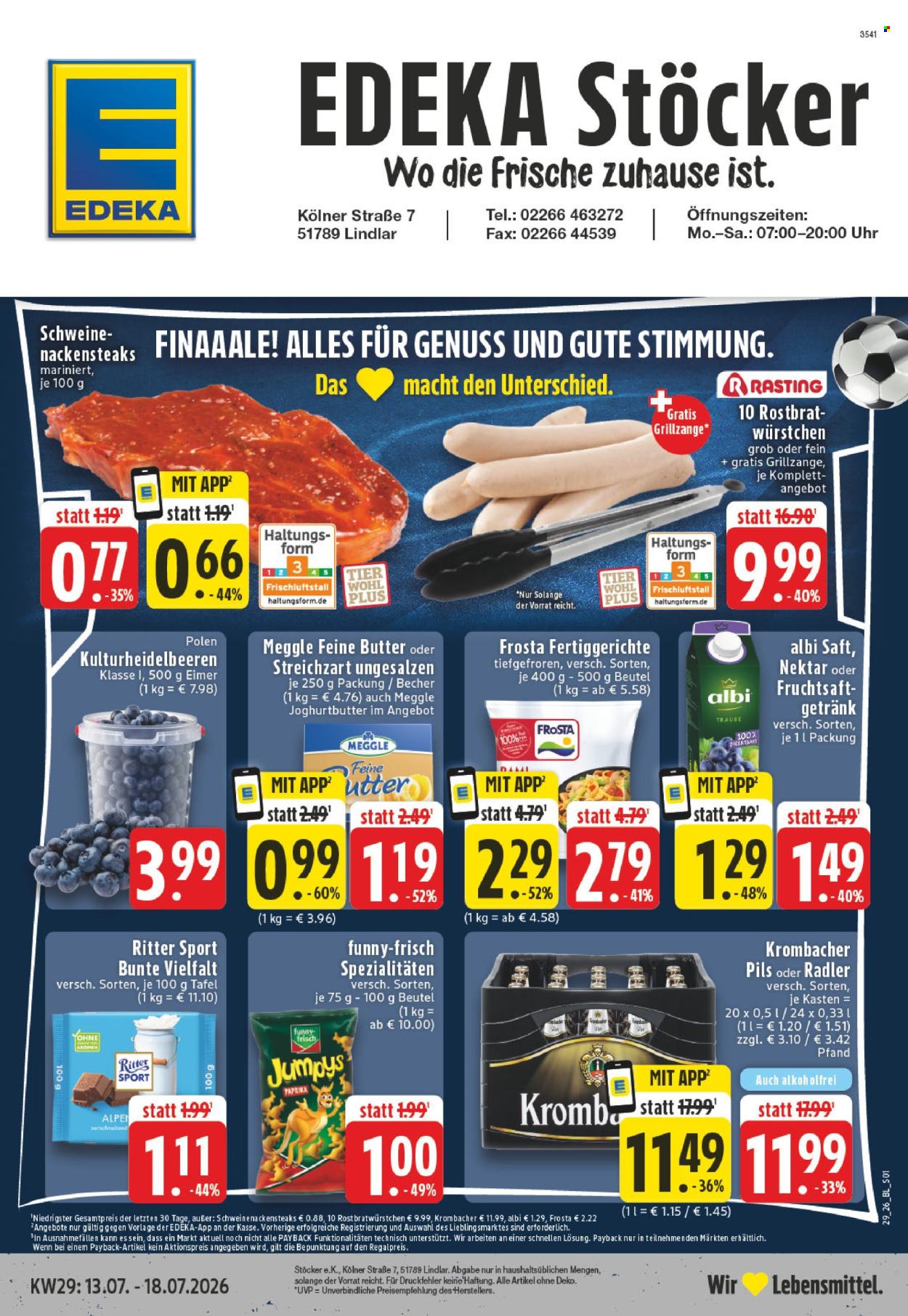Edeka Prospekte  - 13.07.2026 - 18.07.2026. Seite 1