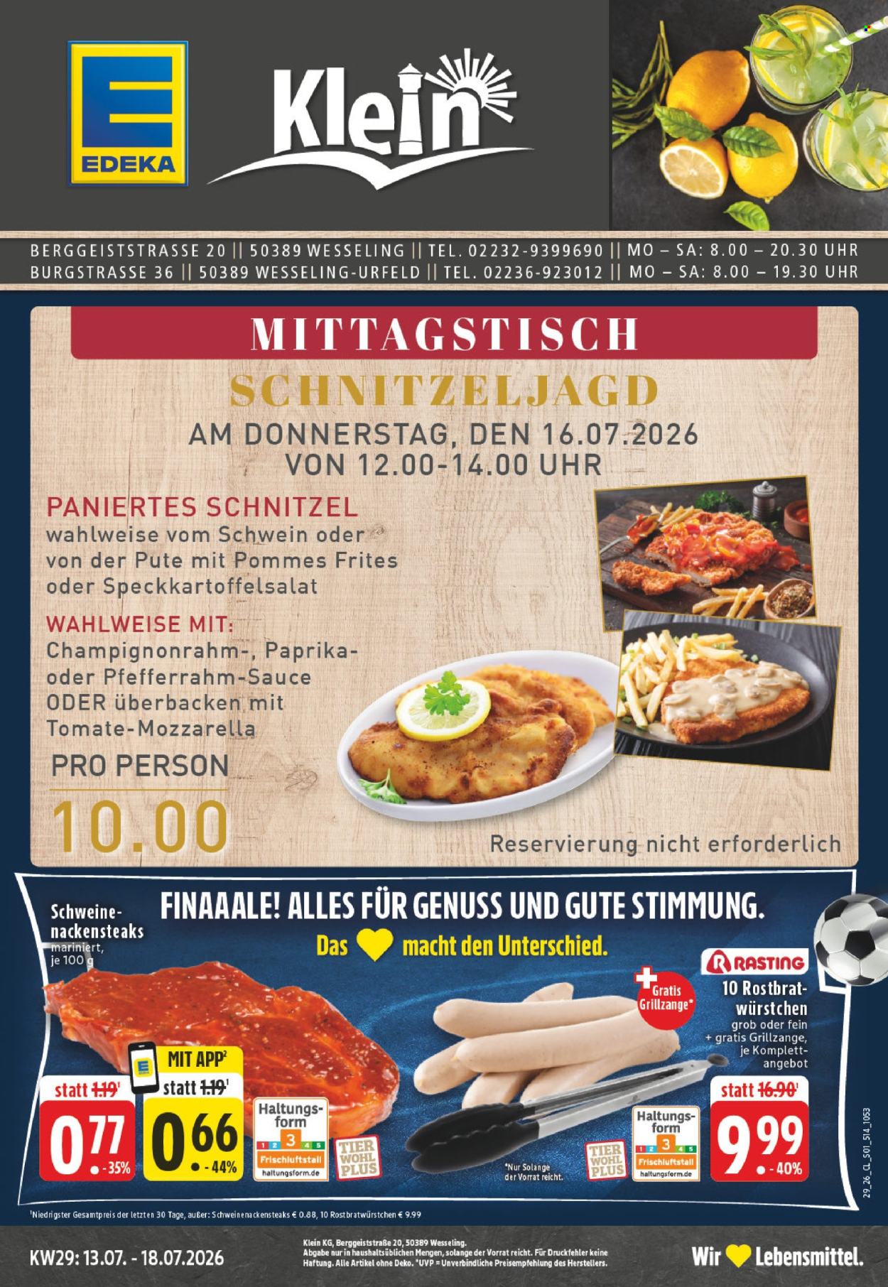 Edeka Prospekte  - 13.07.2026 - 18.07.2026. Seite 1