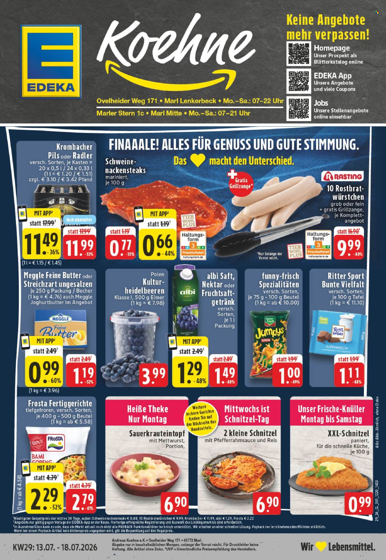 Edeka Prospekte  - 13.07.2026 - 18.07.2026. Seite 1