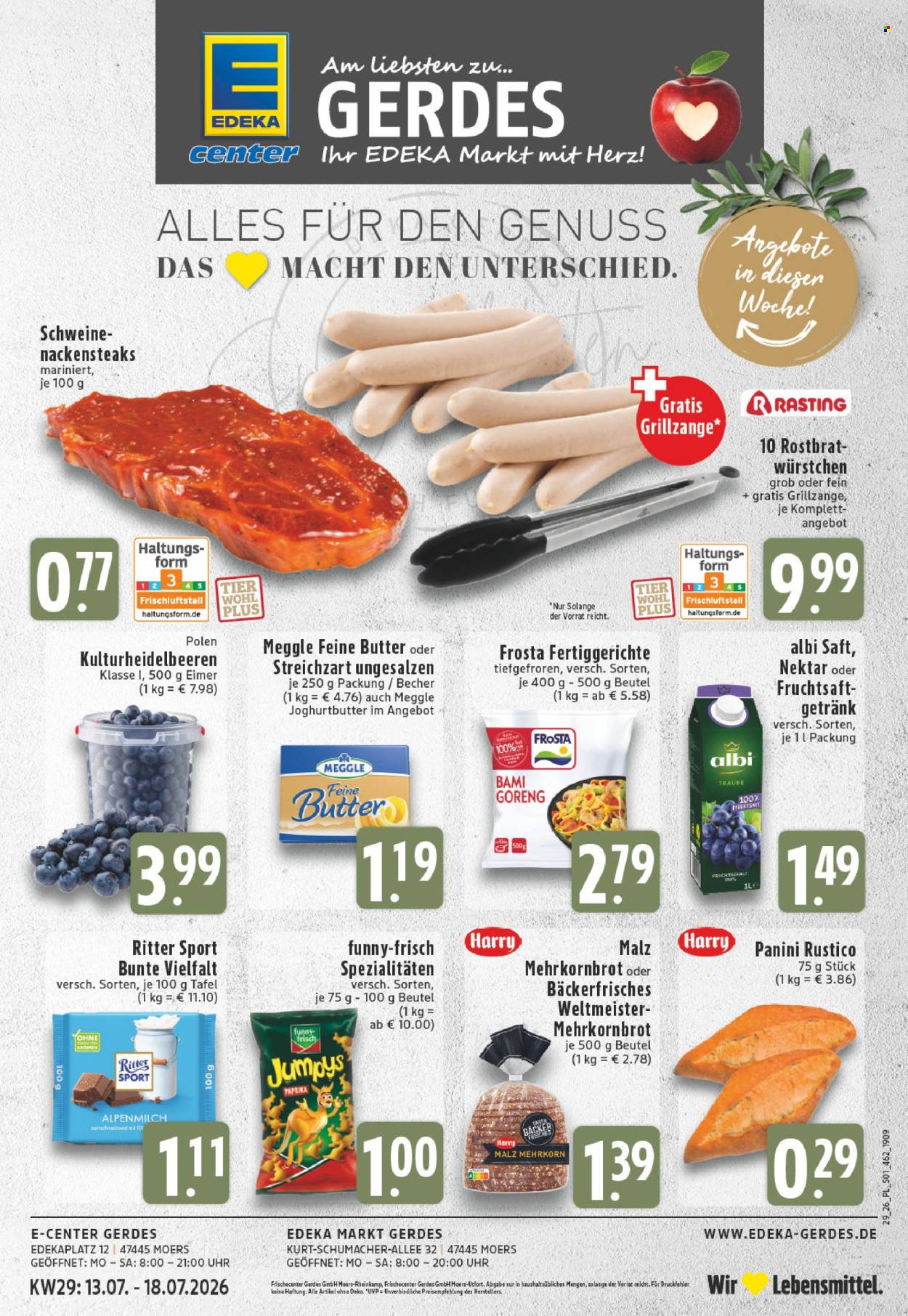 E center Prospekte  - 13.07.2026 - 18.07.2026. Seite 1