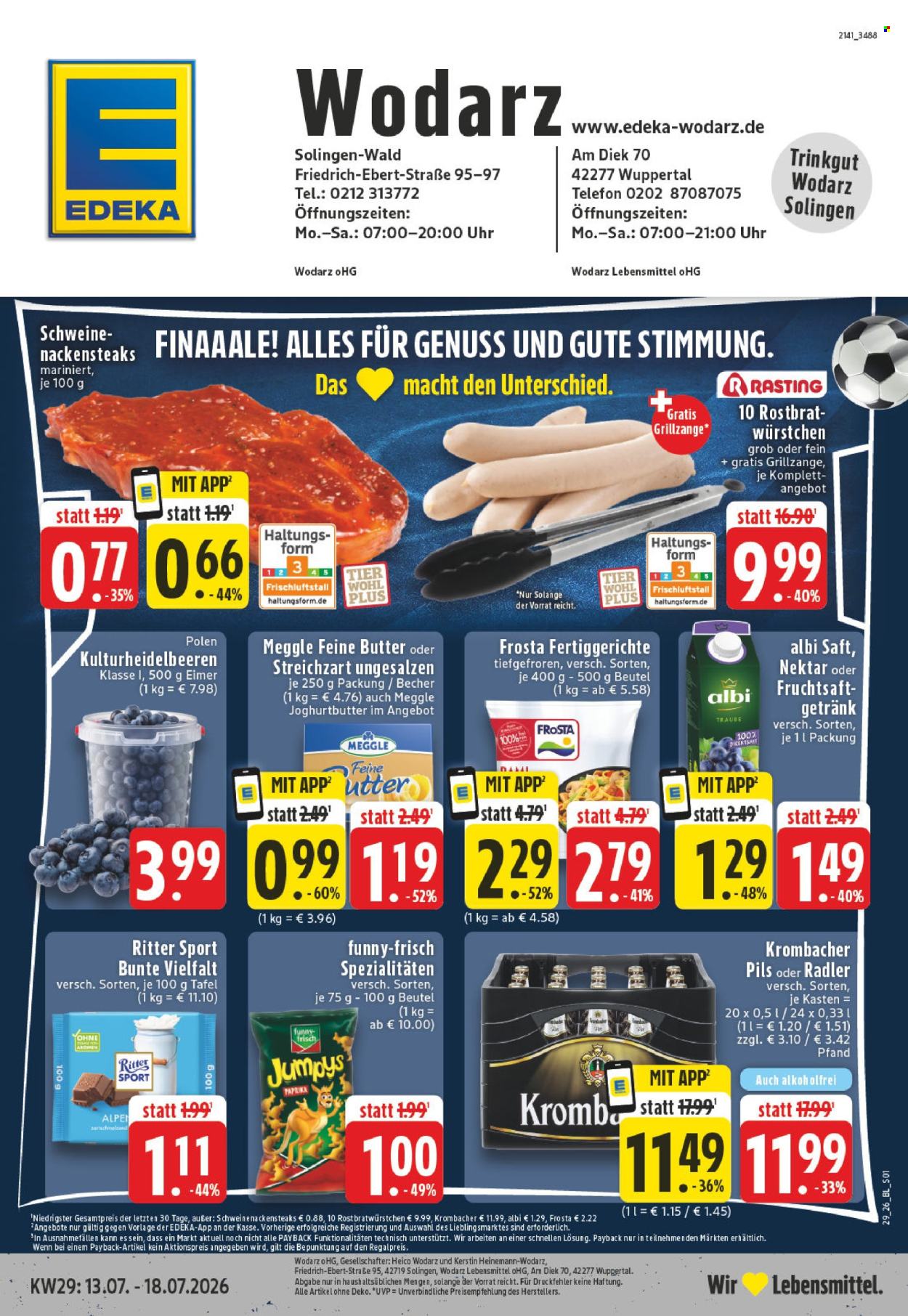 Edeka Prospekte  - 13.07.2026 - 18.07.2026. Seite 1