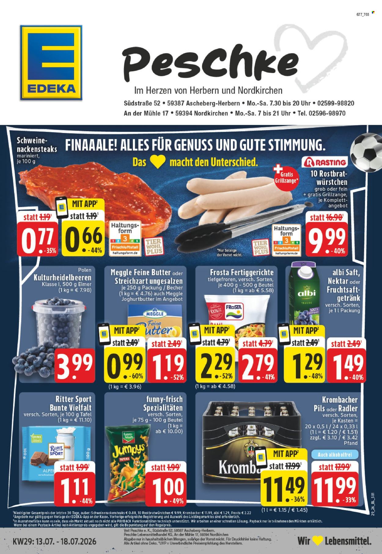 Edeka Prospekte  - 13.07.2026 - 18.07.2026. Seite 1