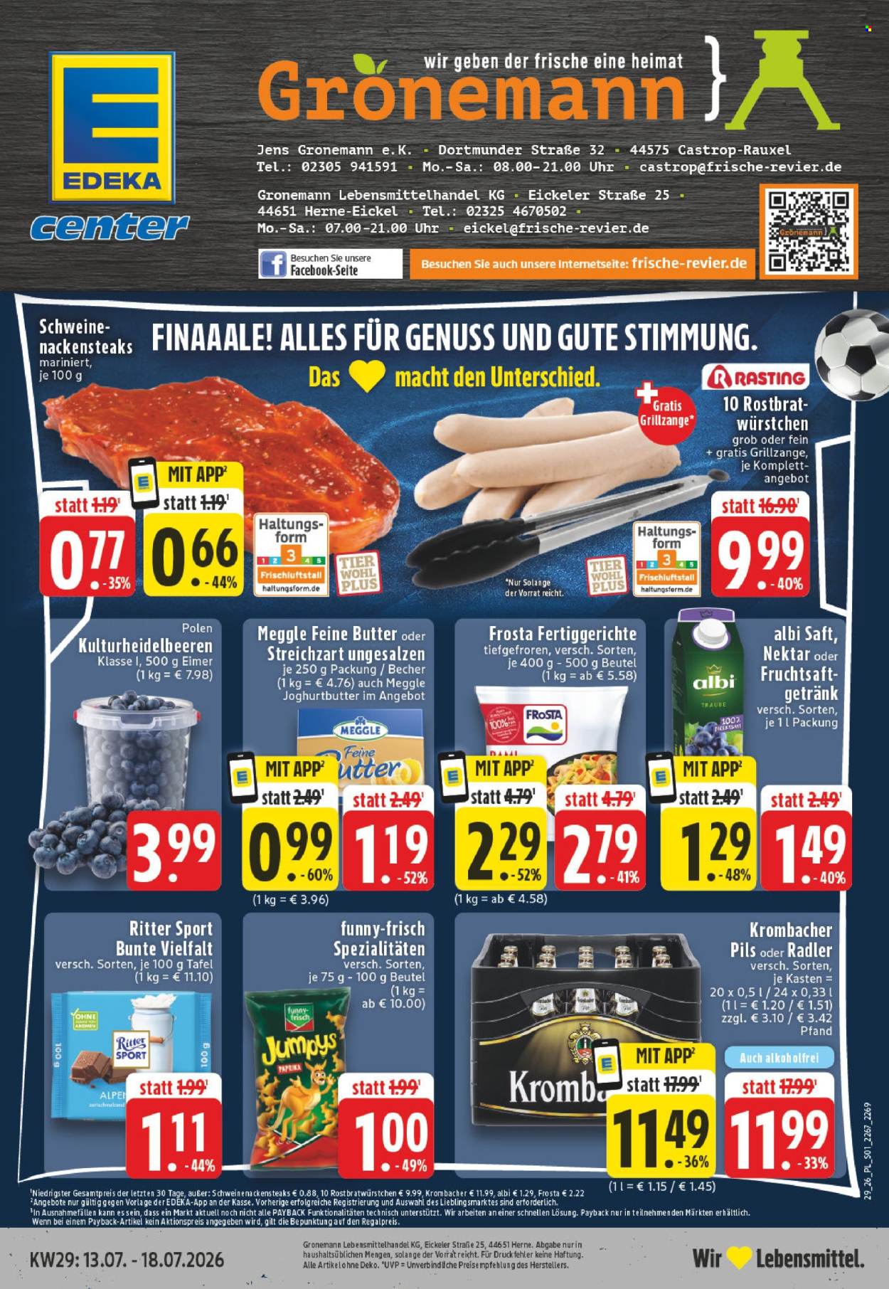 Edeka Prospekte  - 13.07.2026 - 18.07.2026. Seite 1