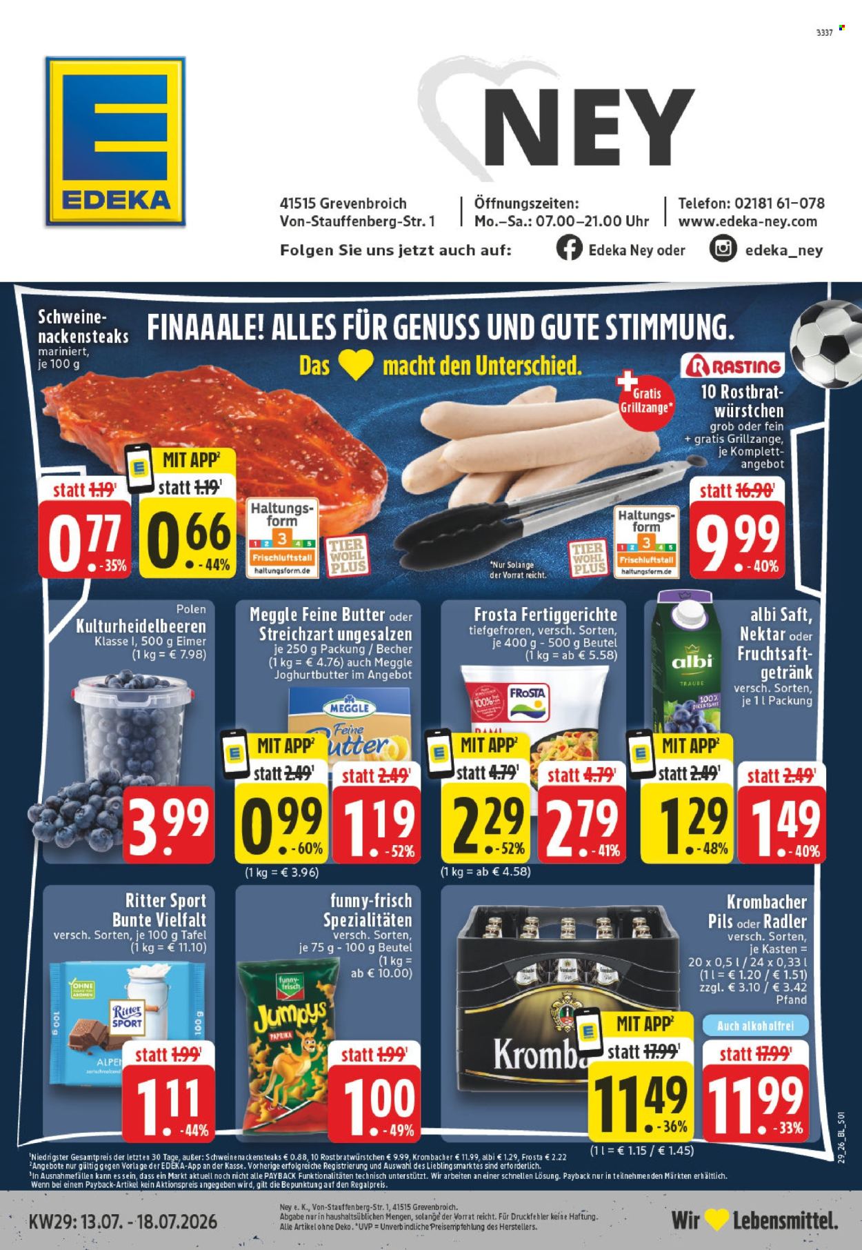 Edeka Prospekte  - 13.07.2026 - 18.07.2026. Seite 1