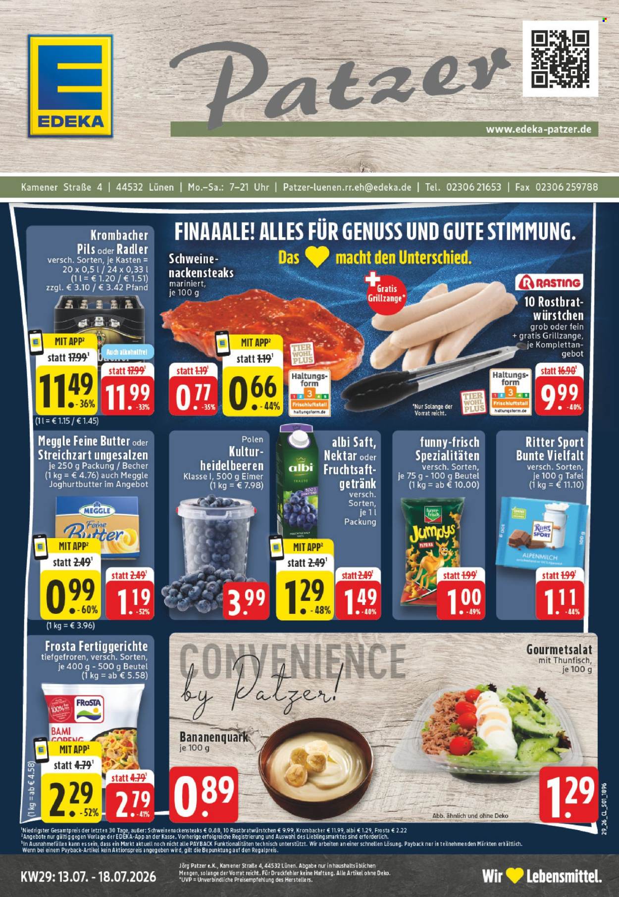 Edeka Prospekte  - 13.07.2026 - 18.07.2026. Seite 1
