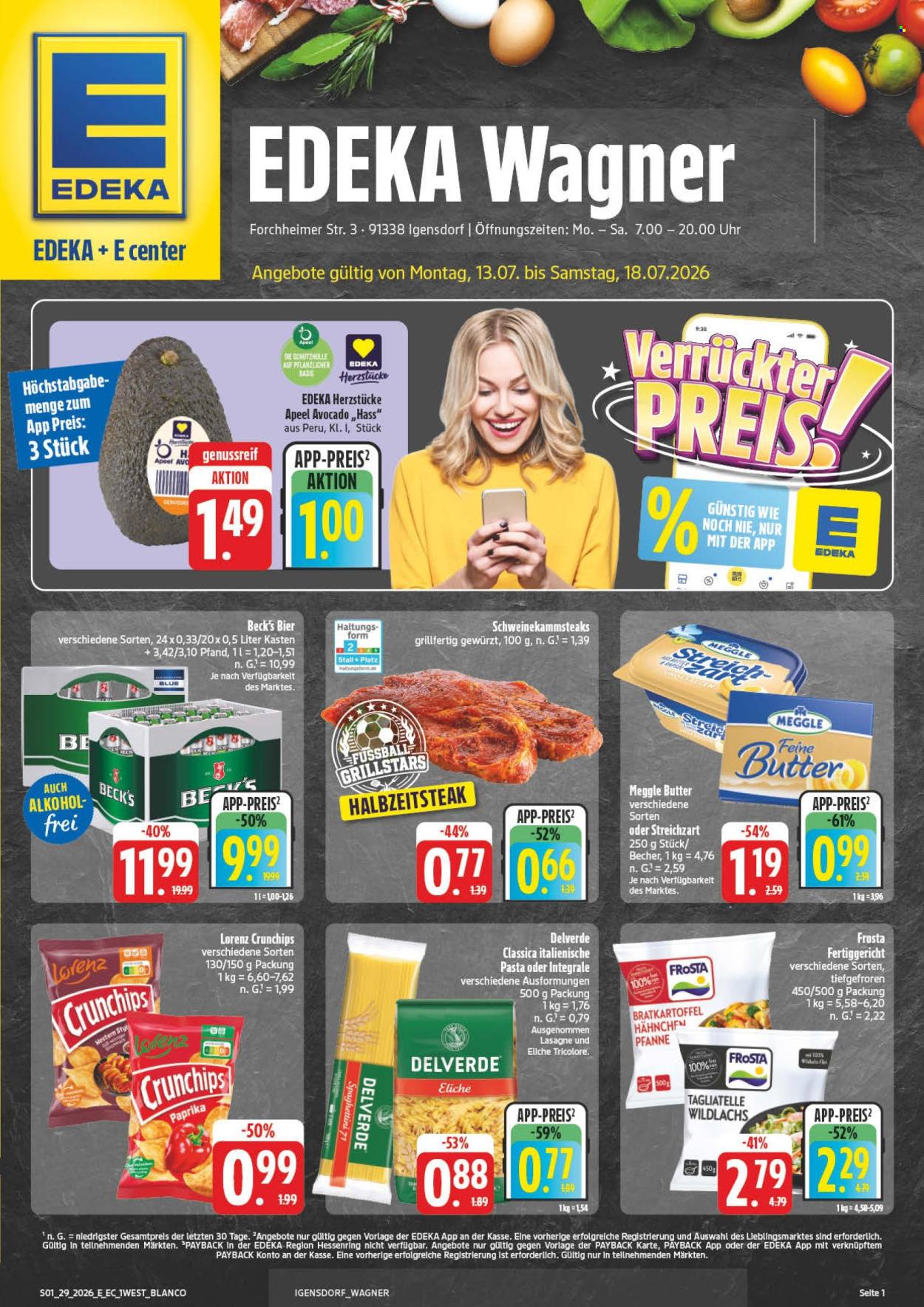 Edeka Prospekte  - 13.07.2026 - 18.07.2026. Seite 1