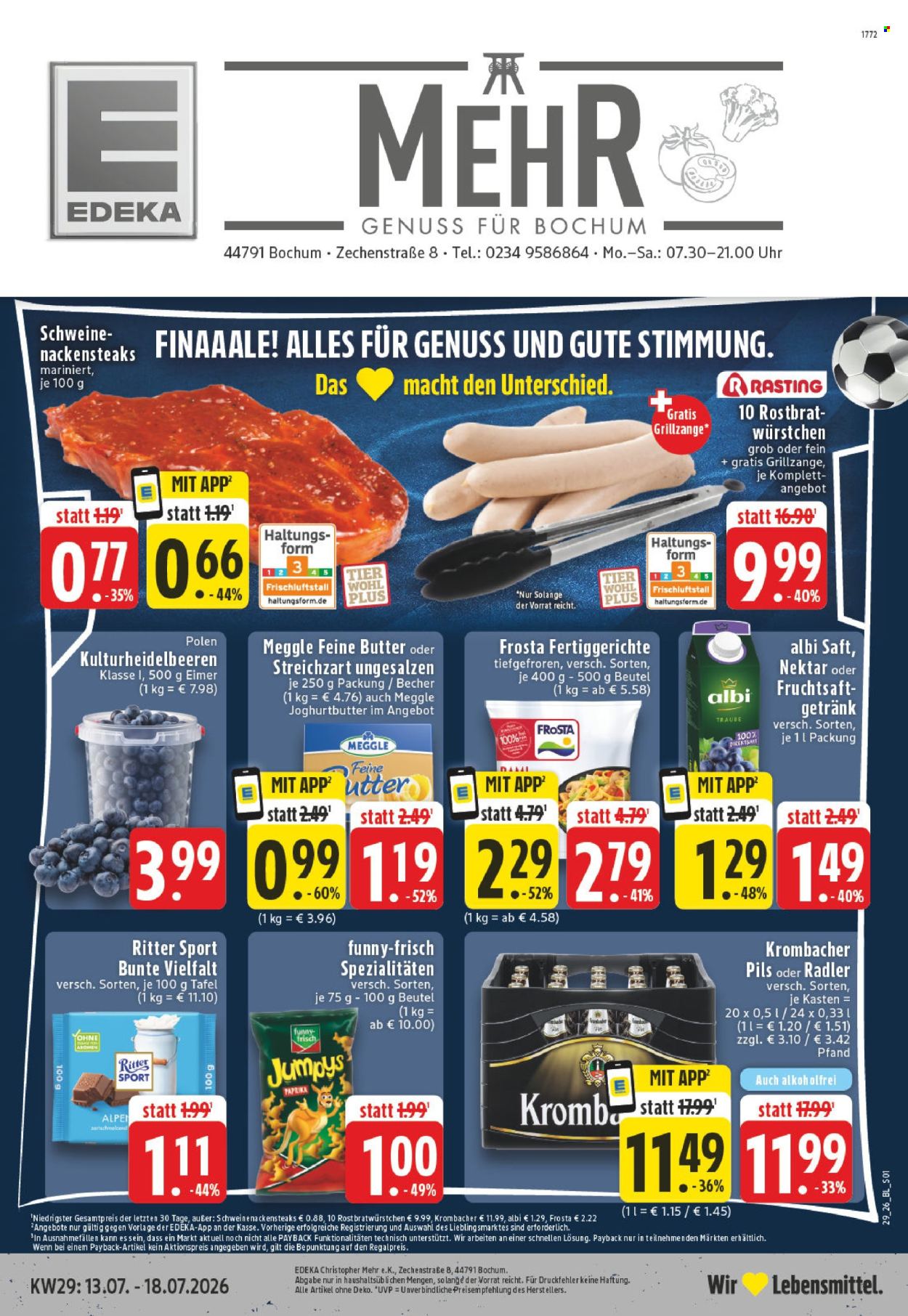 Edeka Prospekte  - 13.07.2026 - 18.07.2026. Seite 1