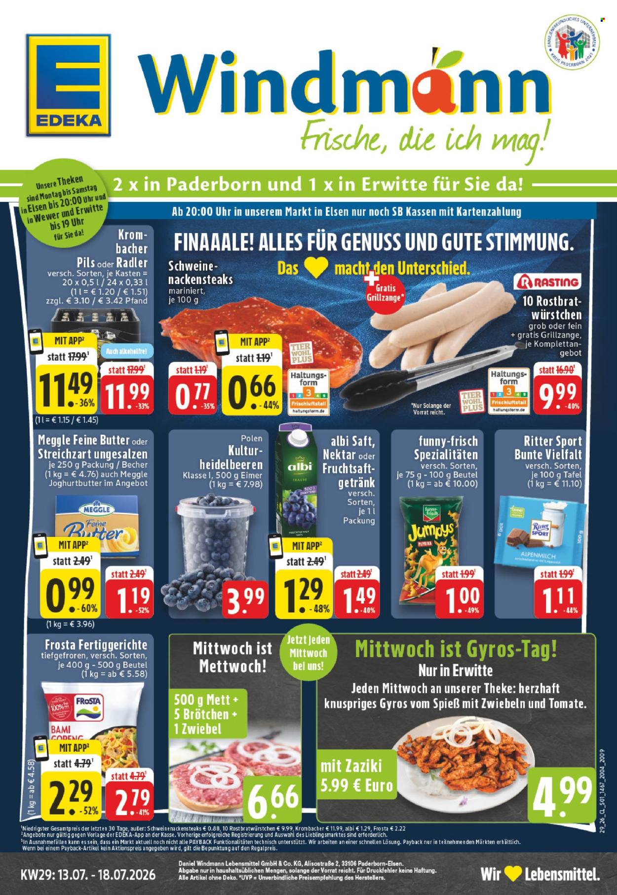 Edeka Prospekte  - 13.07.2026 - 18.07.2026. Seite 1