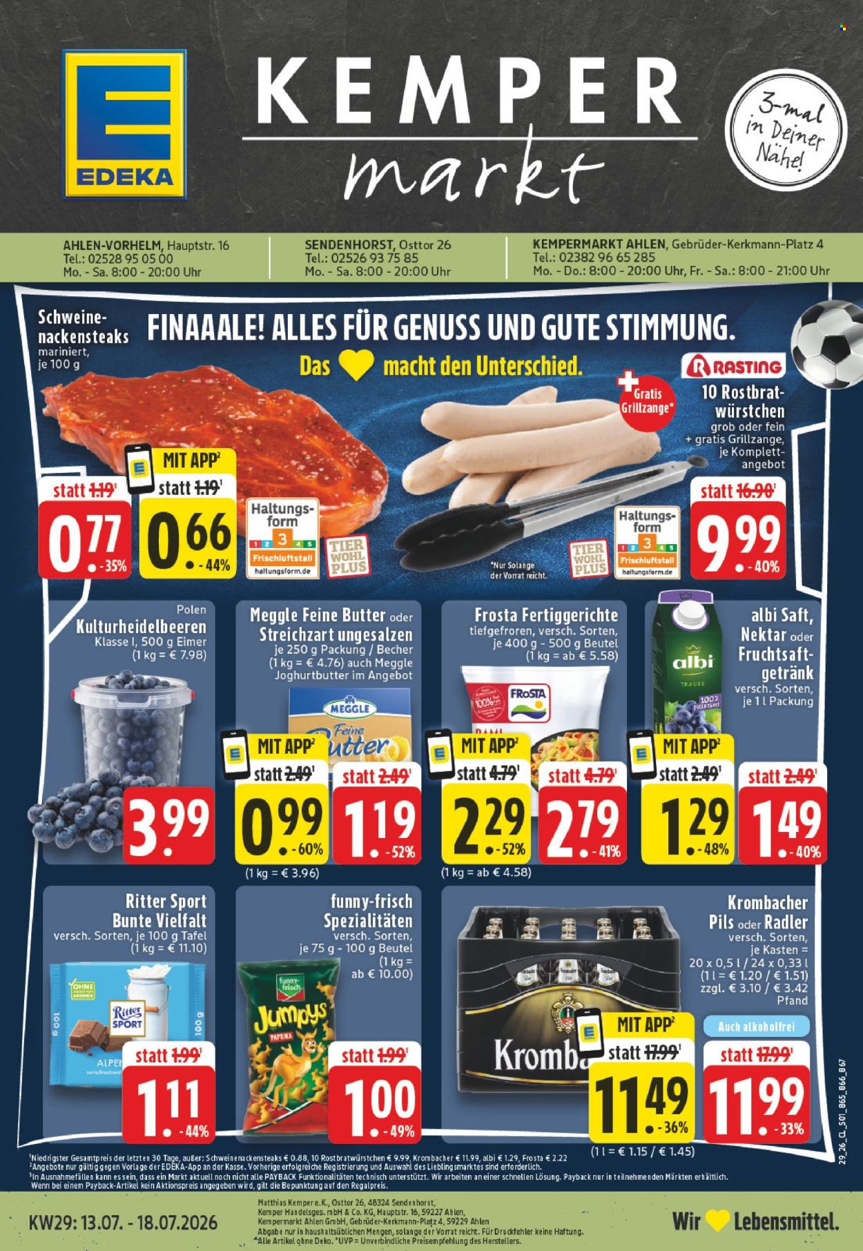 Edeka Prospekte  - 13.07.2026 - 18.07.2026. Seite 1