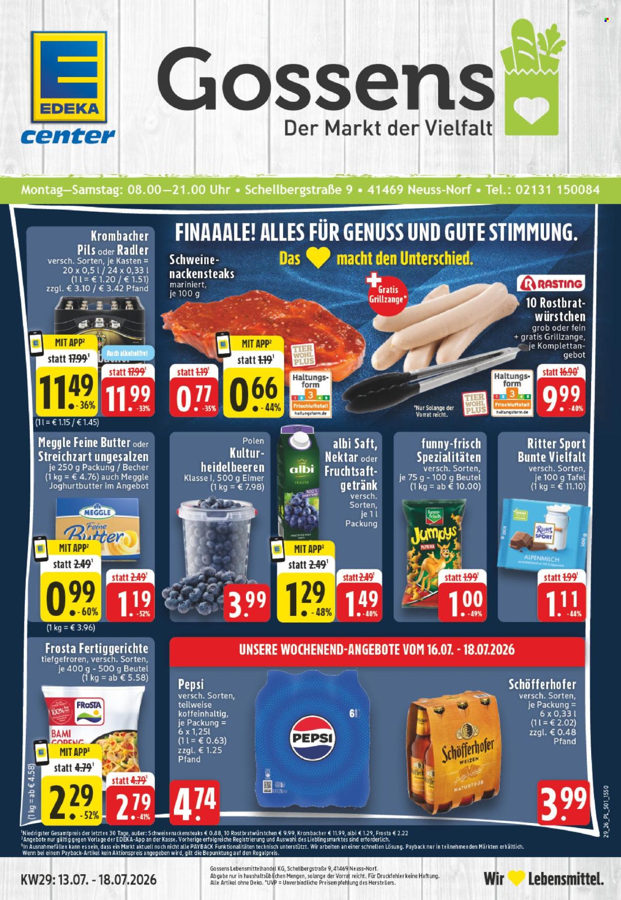 E center Prospekte  - 13.07.2026 - 18.07.2026. Seite 1