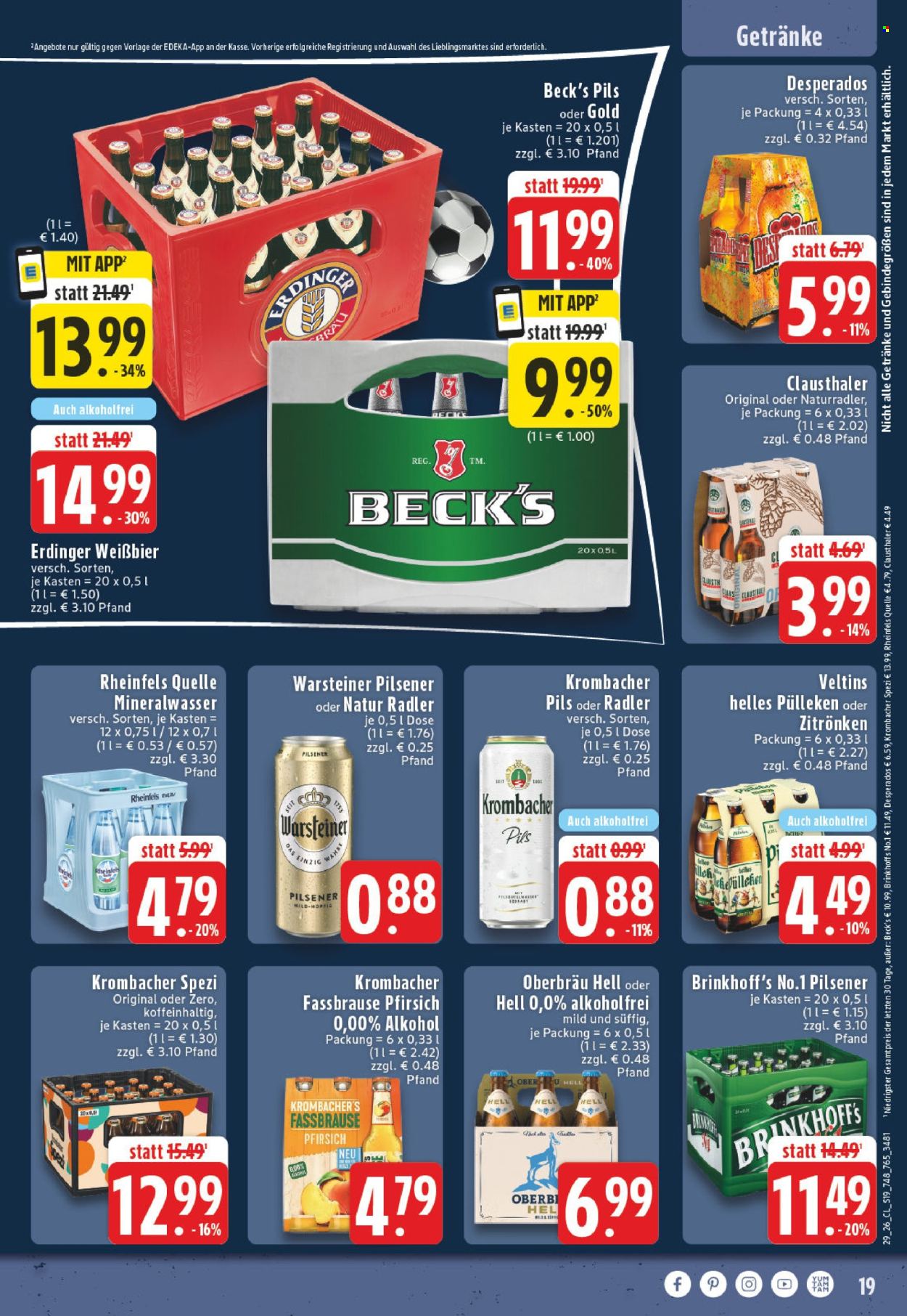 Edeka Prospekte  - 13.07.2026 - 18.07.2026. Seite 19