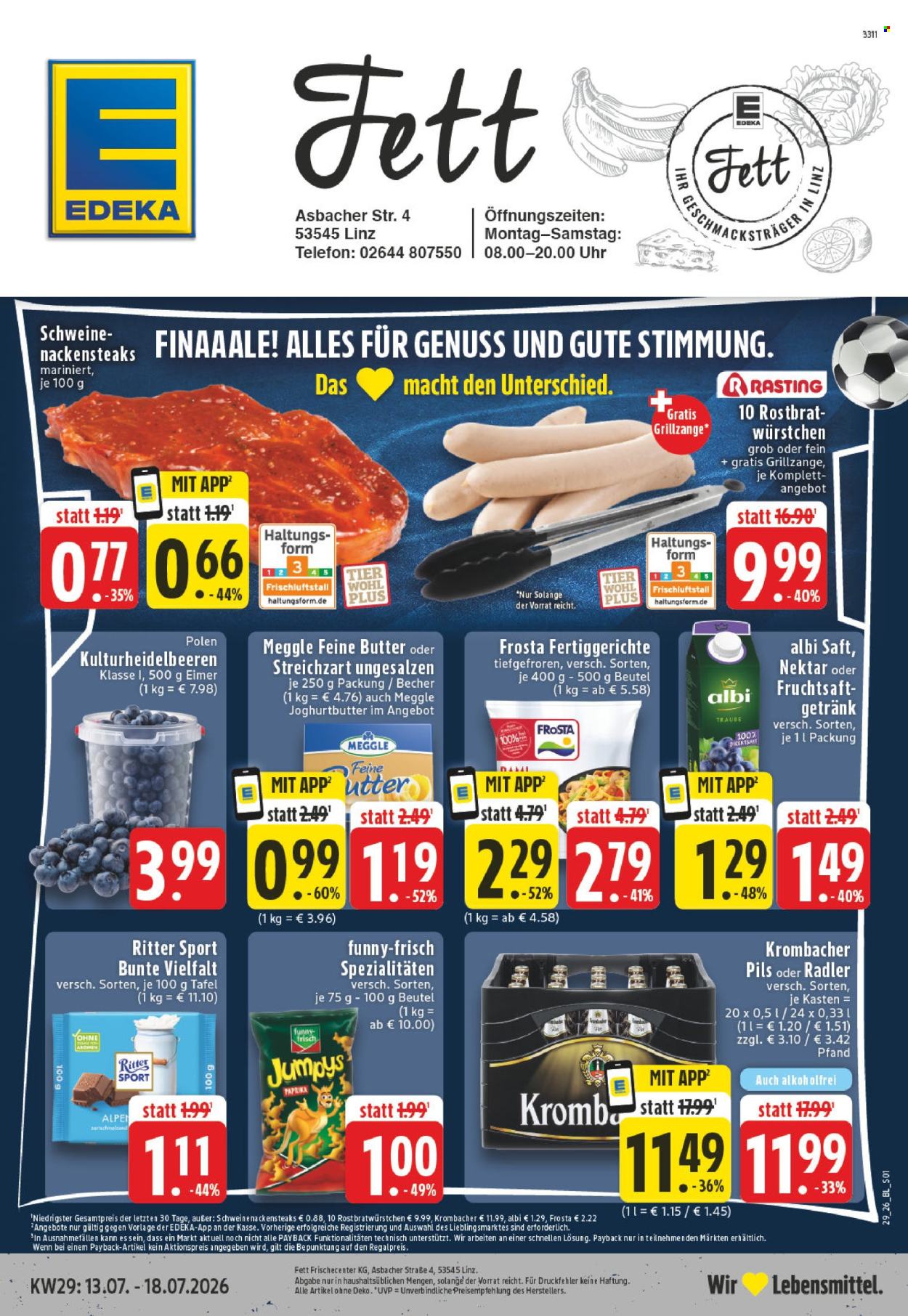 Edeka Prospekte  - 13.07.2026 - 18.07.2026. Seite 1