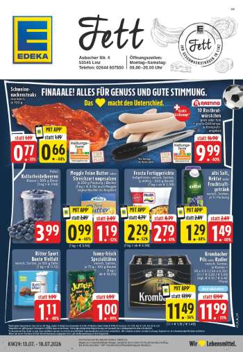 Prospekte Edeka - 13.07.2026 - 18.07.2026.