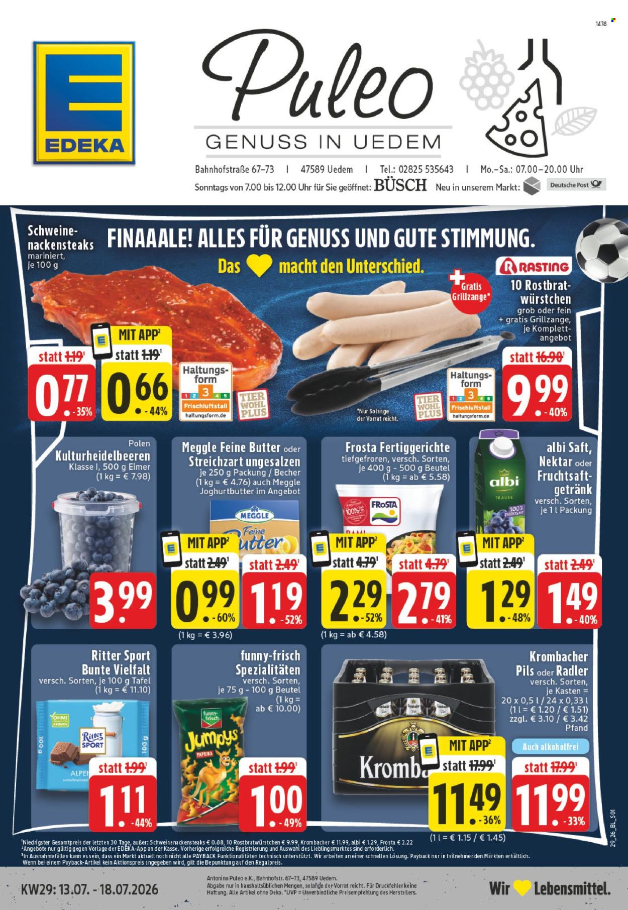 Edeka Prospekte  - 13.07.2026 - 18.07.2026. Seite 1