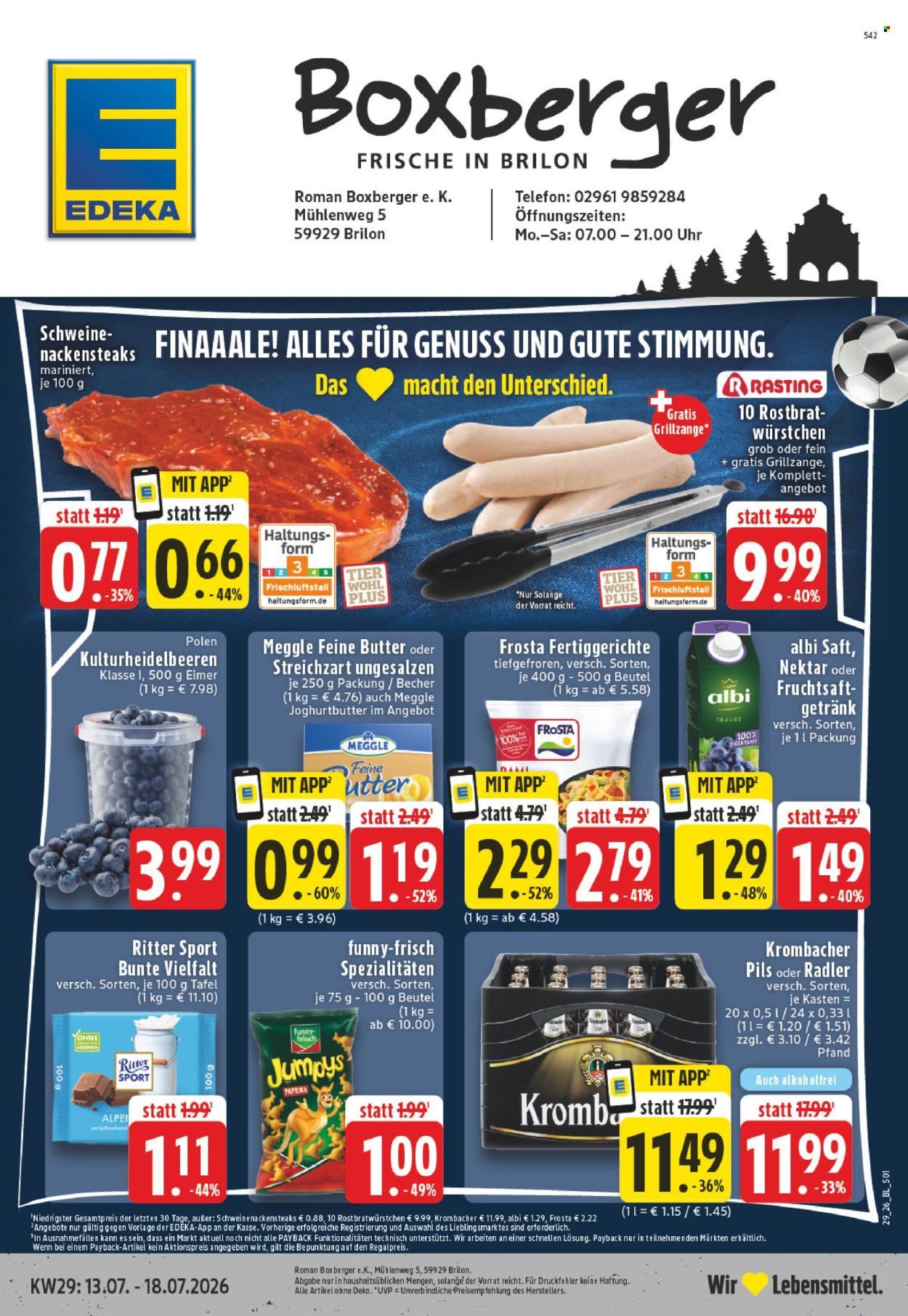 Edeka Prospekte  - 13.07.2026 - 18.07.2026. Seite 1