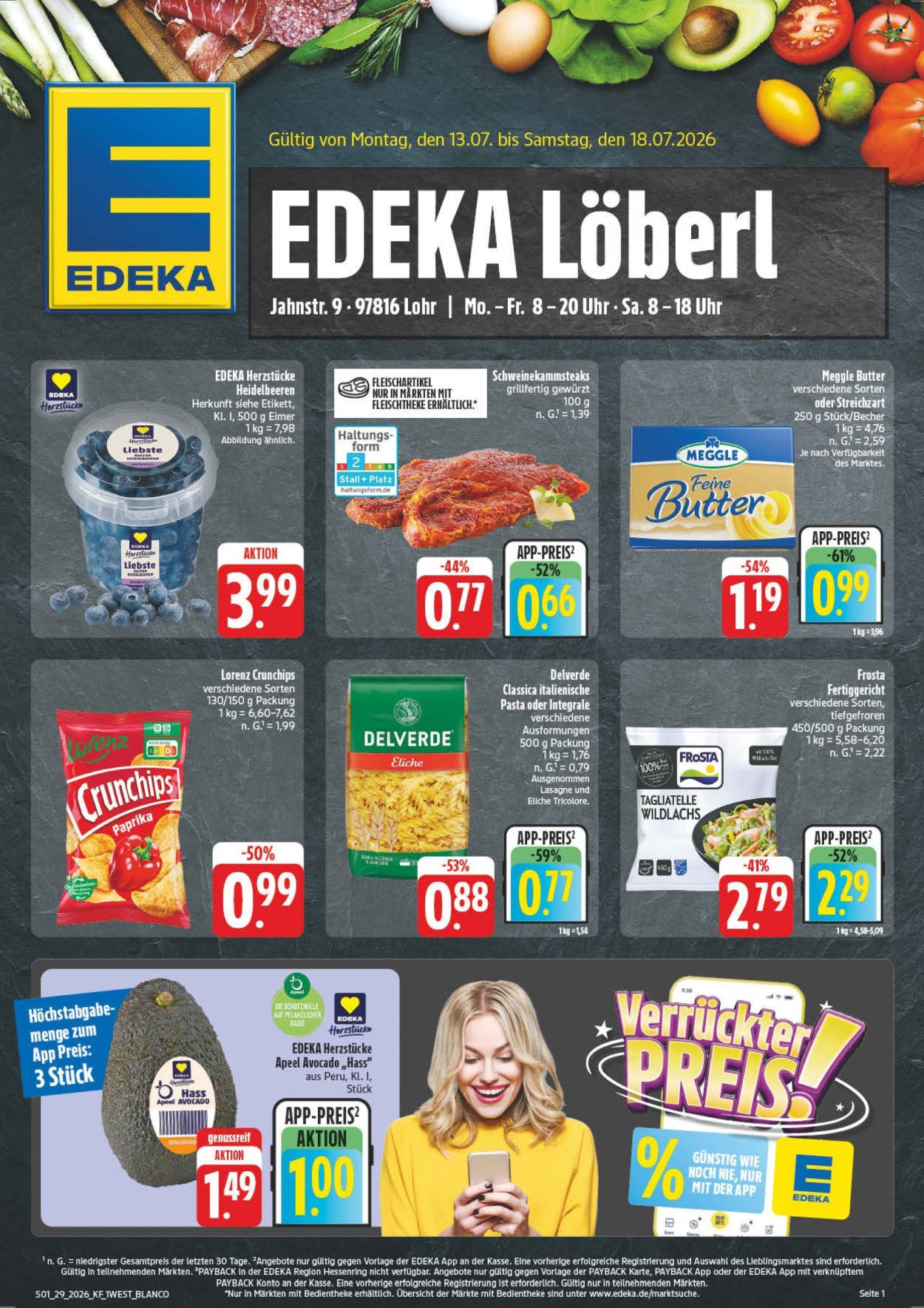 Edeka Prospekte  - 13.07.2026 - 18.07.2026. Seite 1