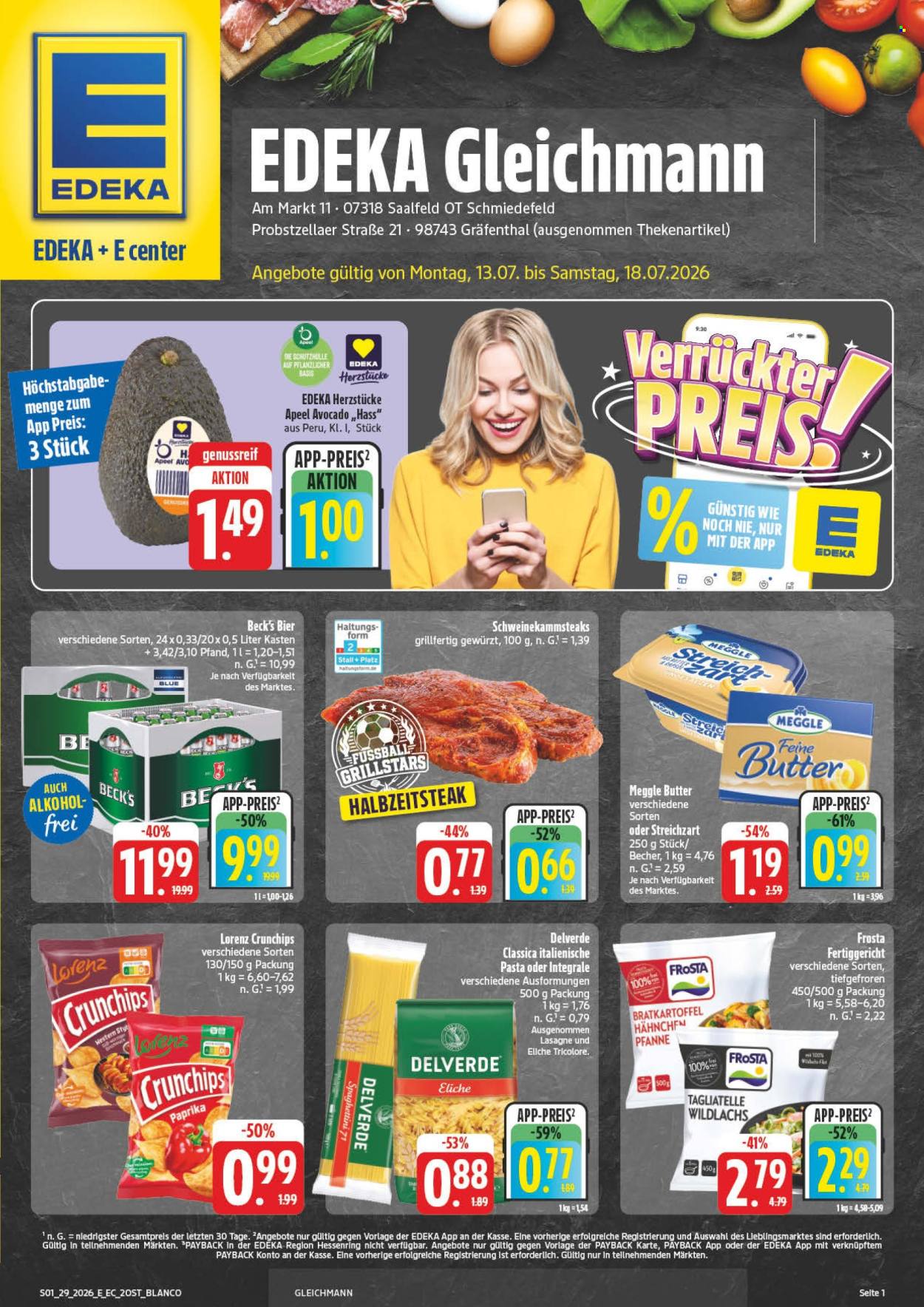 Edeka Prospekte  - 13.07.2026 - 18.07.2026. Seite 1