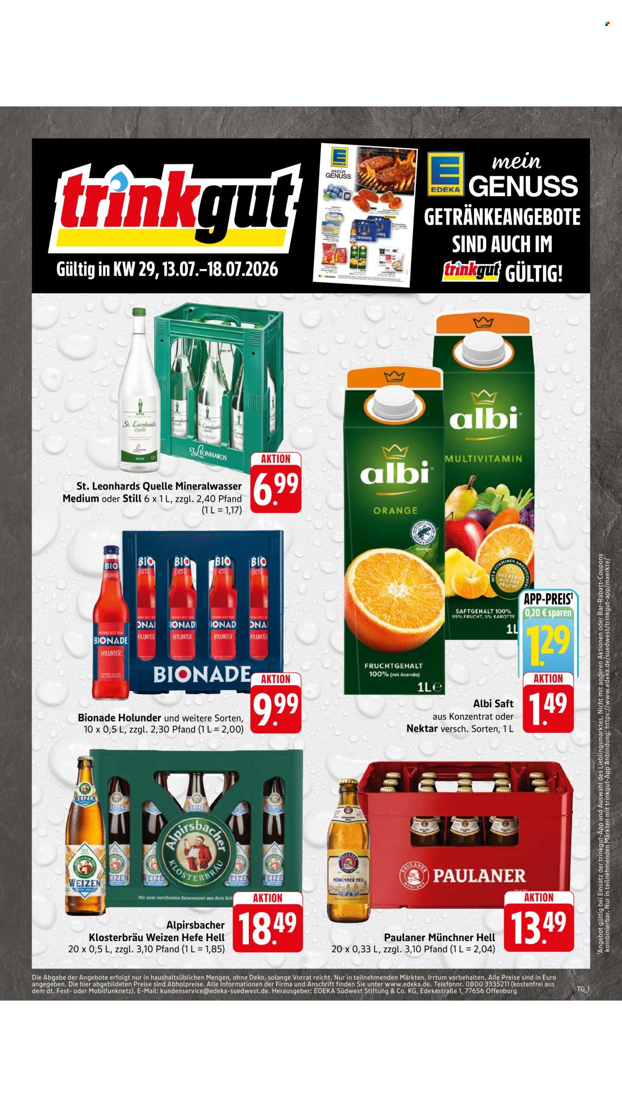 Edeka Prospekte  - 13.07.2026 - 18.07.2026. Seite 46