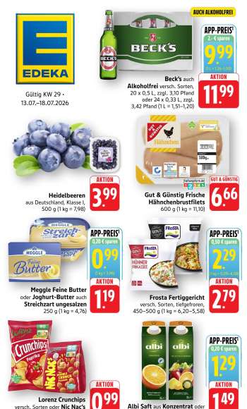 Prospekte Edeka - 13.07.2026 - 18.07.2026.