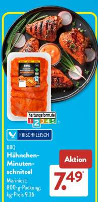 BBQ Hähnchen-Minuten-schnitzel