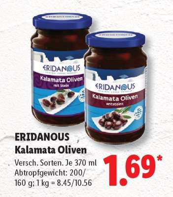 Eridanous Kalamata Oliven