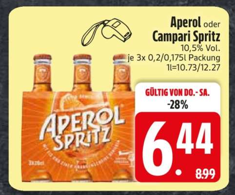 Aperol oder Campari Spritz