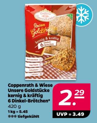 Coppenrath & Wiese Unsere Goldstücke kernig & kräftig 6 Dinkel-Brötchen
