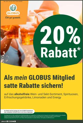 Prospekte Globus - 20.07.2026 - 25.07.2026.