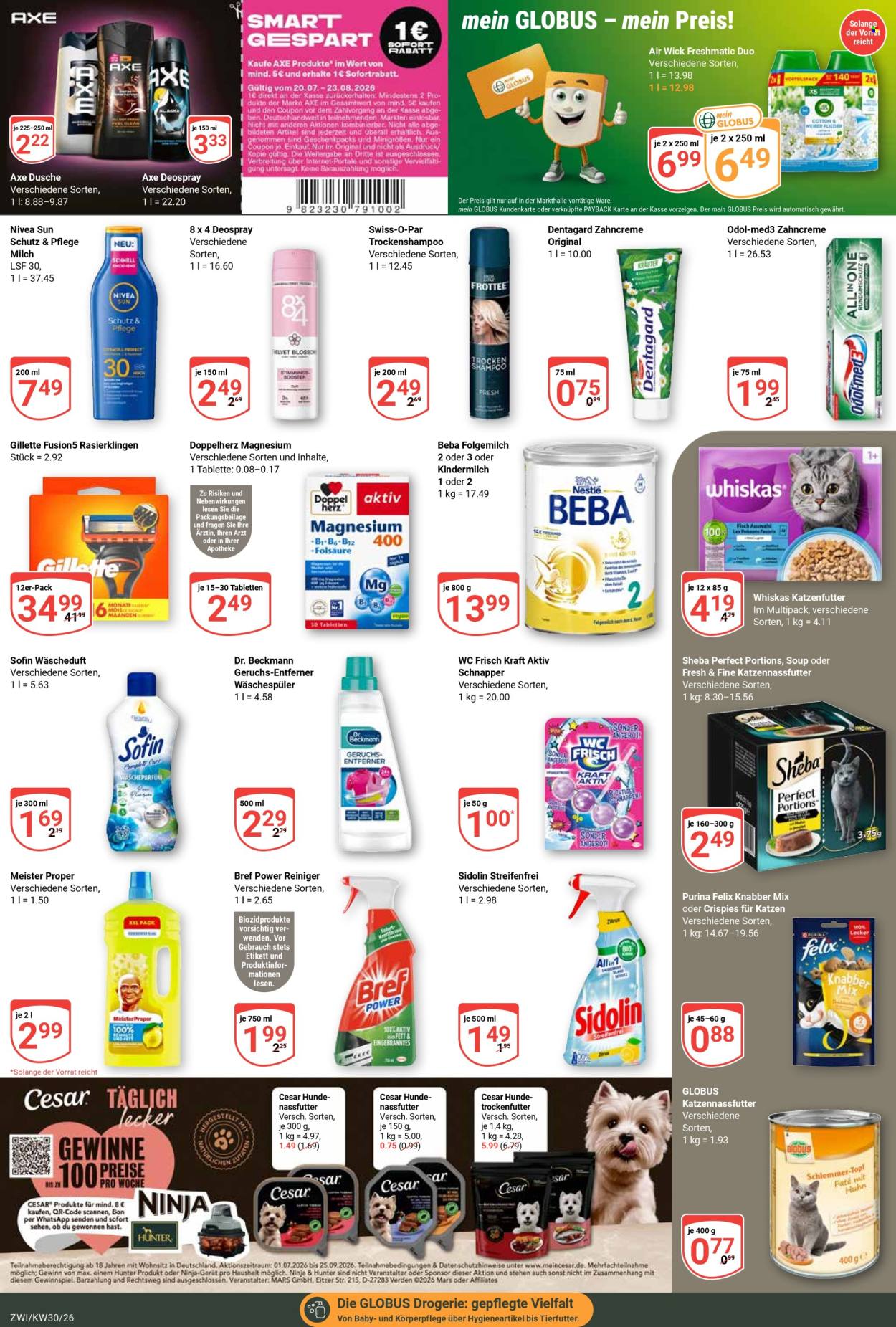 Globus Prospekte  - 20.07.2026 - 25.07.2026. Seite 23
