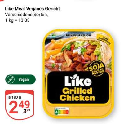 Like Meat Veganes Gericht