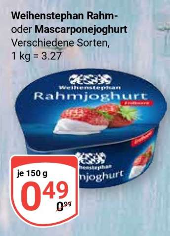 Weihenstephan Rahm- oder Mascarponejoghurt