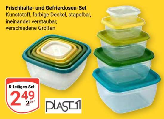 Frischhalte- und Gefrierdosen-Set