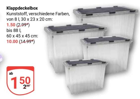 Klappdeckelbox
