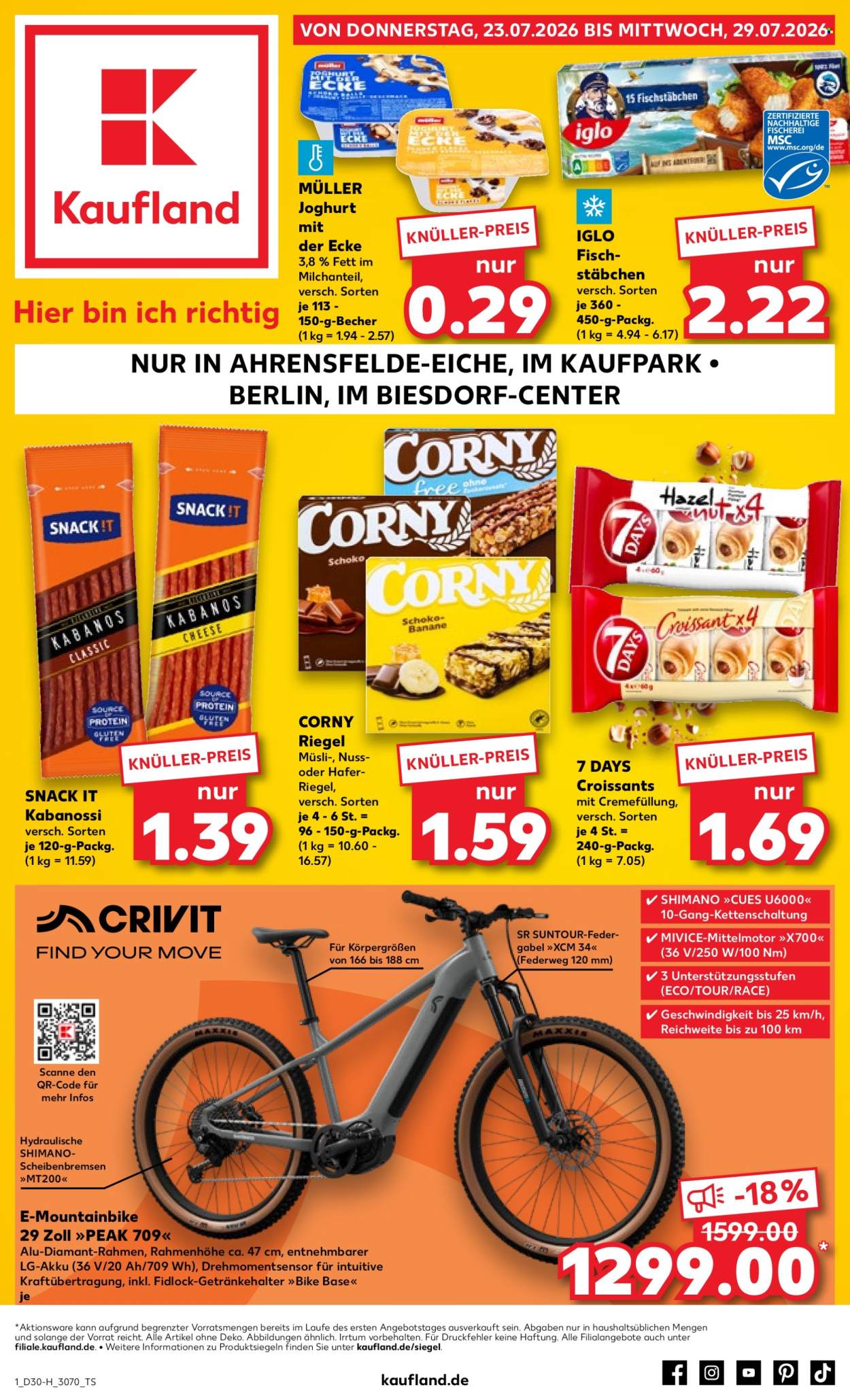 Leták Kaufland - 23.7.2026 - 29.7.2026. Strana 1