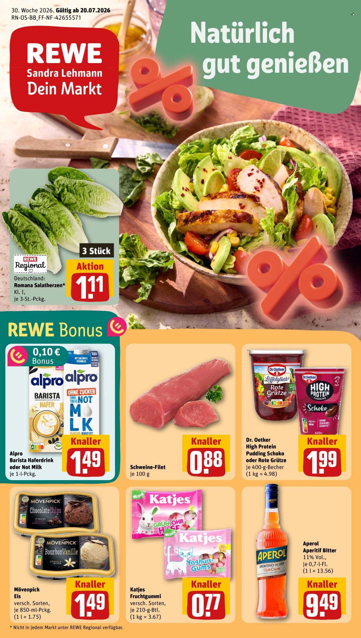 Leták REWE - 20.7.2026 - 26.7.2026. Strana 1