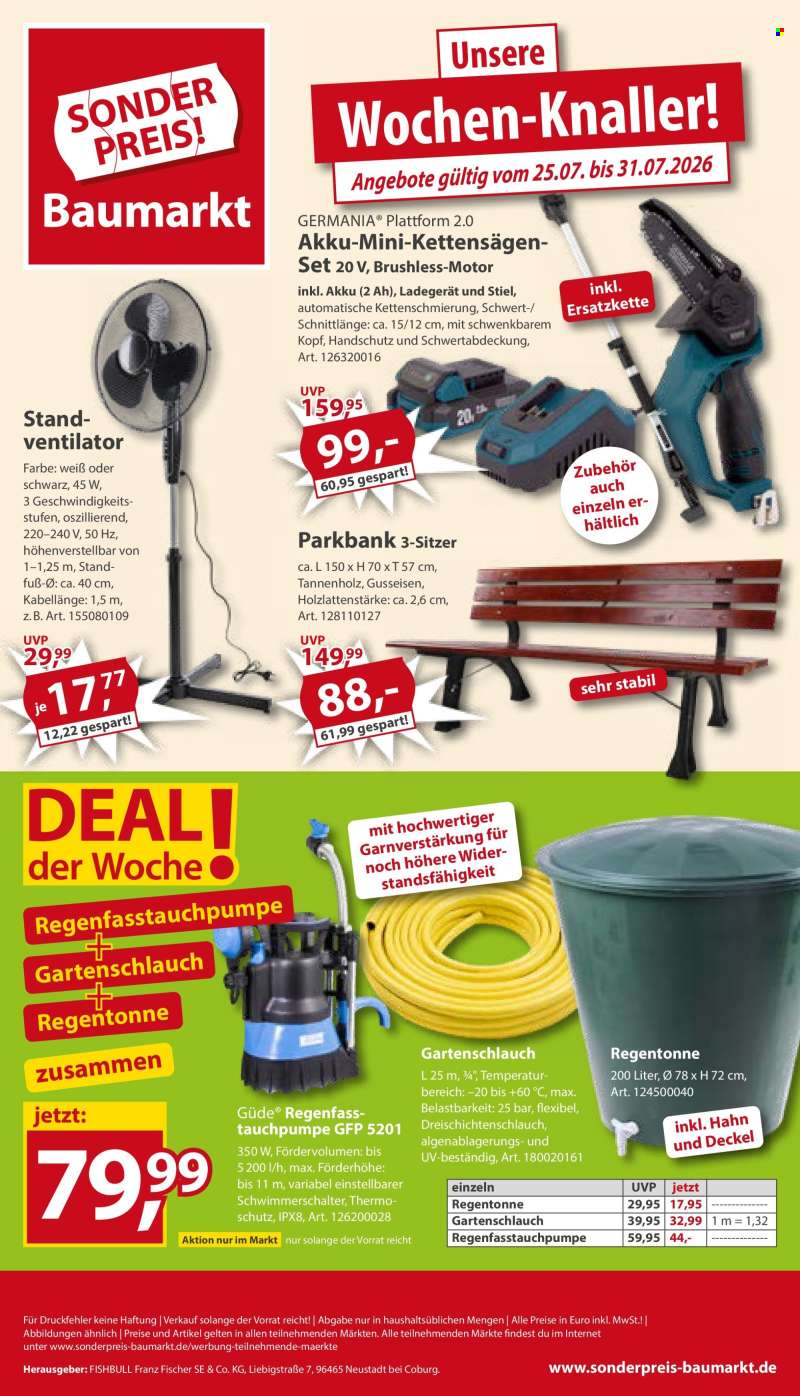 Prospekte Sonderpreis-Baumarkt - 25.07.2026 - 31.07.2026.