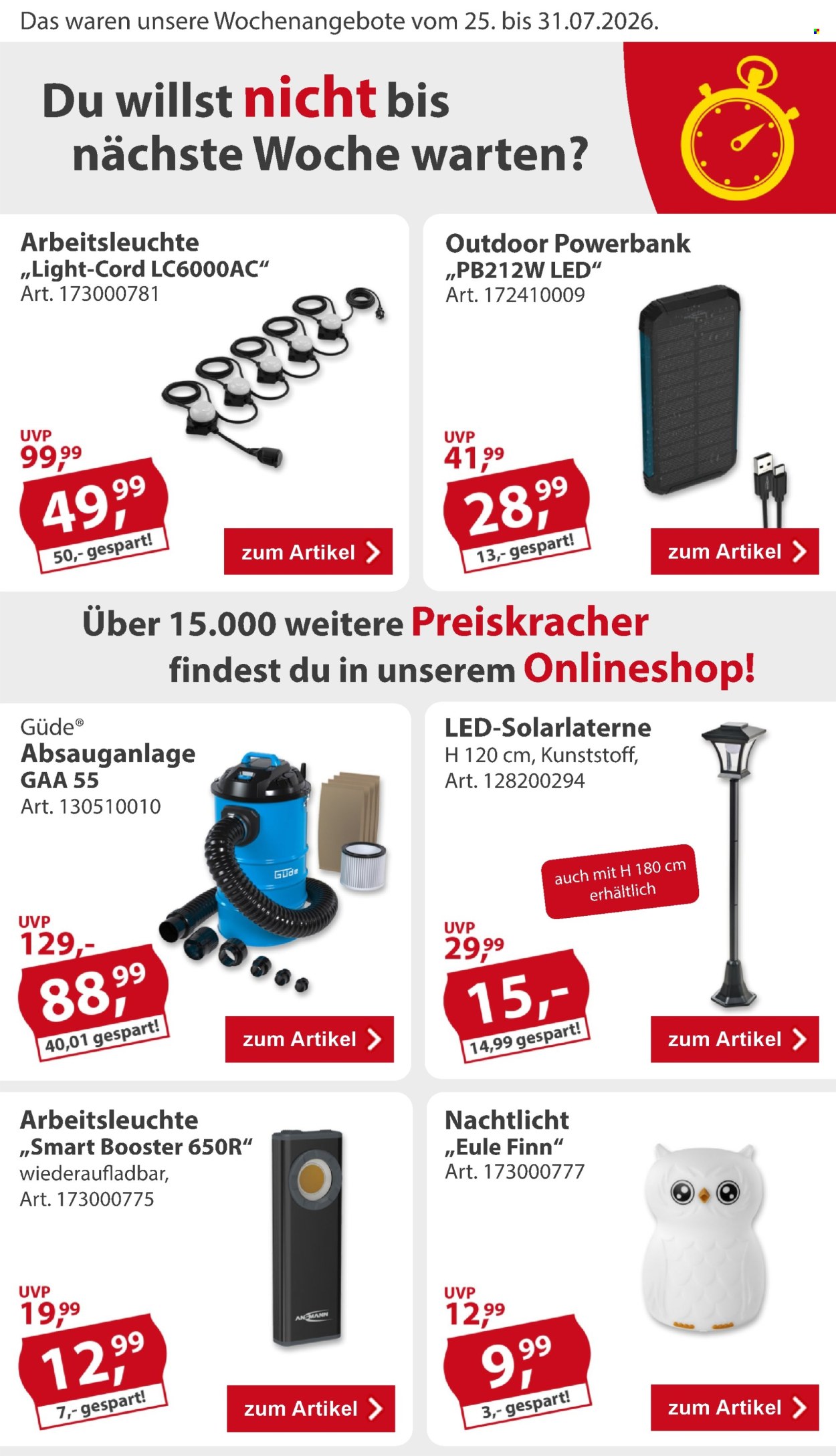 Leták Sonderpreis-Baumarkt - 25.7.2026 - 31.7.2026. Strana 2