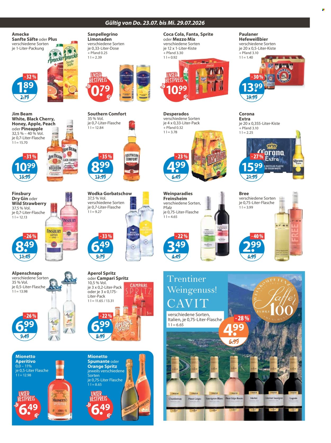 Leták V-Markt - 23.7.2026 - 29.7.2026. Strana 9