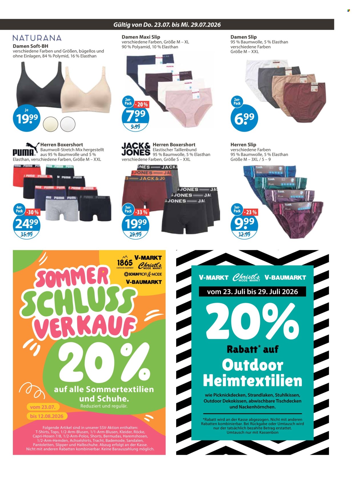 Leták V-Markt - 23.7.2026 - 29.7.2026. Strana 17