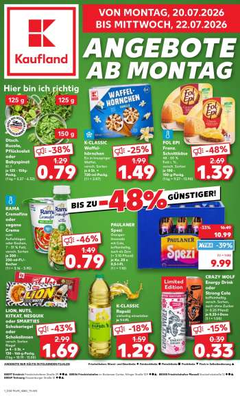 Prospekte Kaufland - 20.07.2026 - 22.07.2026.
