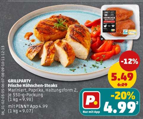 GRILLPARTY Frische Hähnchen-Steaks