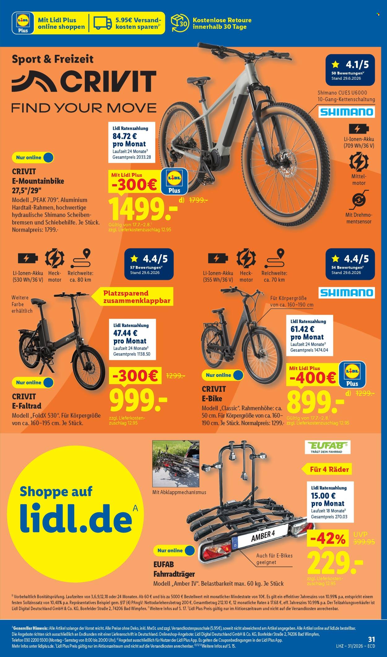 Leták Lidl - 27.7.2026 - 1.8.2026. Strana 25
