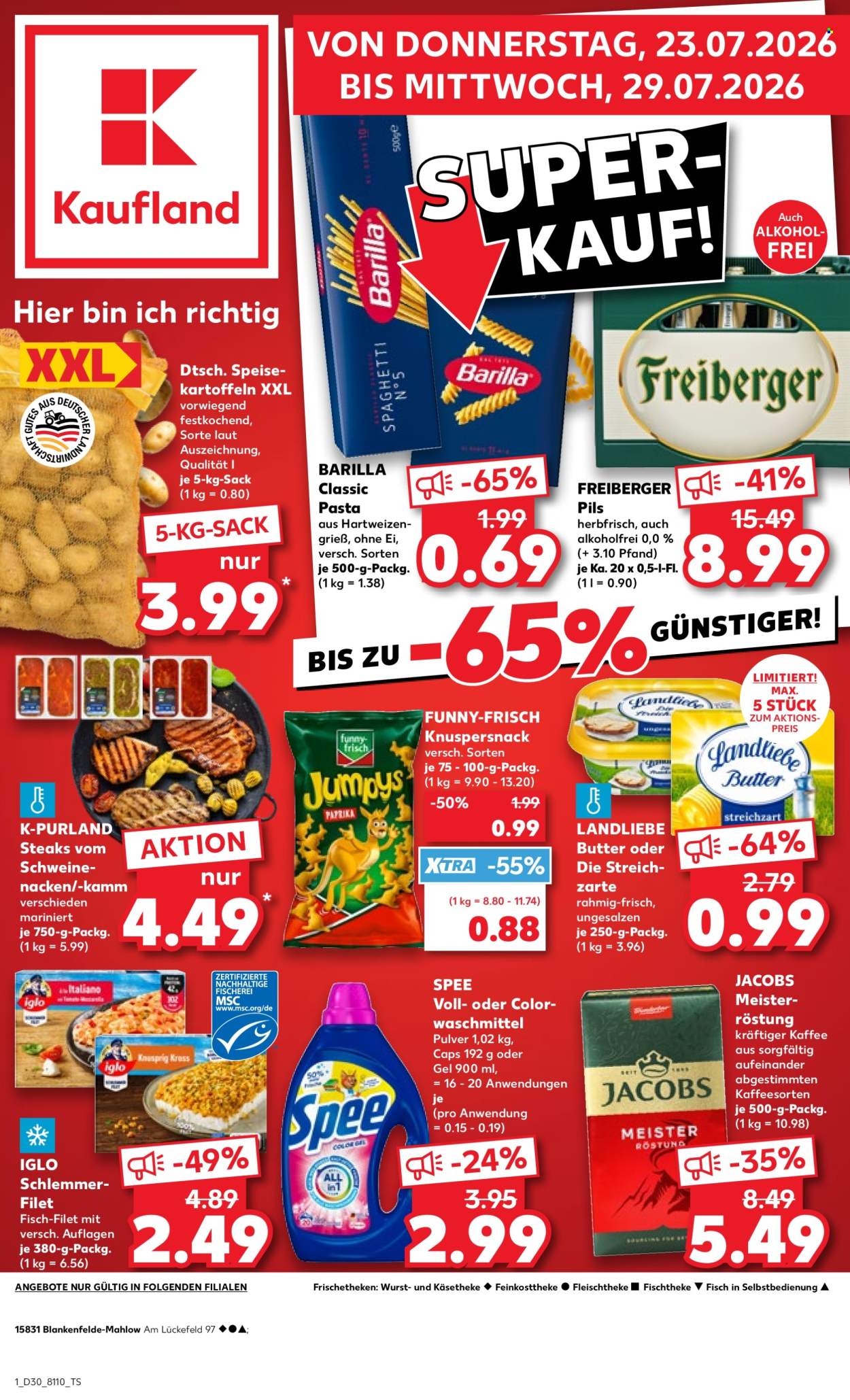 Leták Kaufland - 23.7.2026 - 29.7.2026. Strana 1