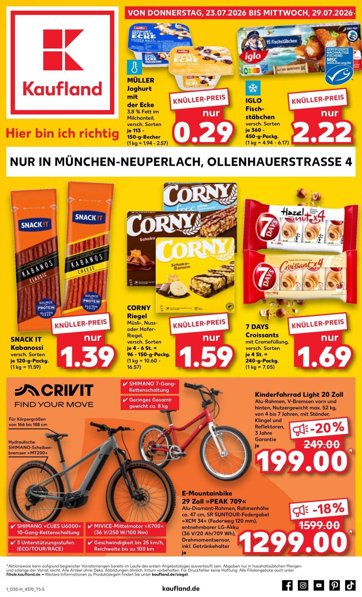 Leták Kaufland - 23.7.2026 - 29.7.2026. Strana 1